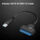 USB 3.0 2,5 "-os SATA 22 érintkezős adapterhez külső merevlemez SSD merevlemez lemezre