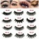 3 pár természetes kézzel készített műszempilla smink kozmetika