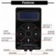 1x Professzionális fekete tetováló tápegység Digitális kettős LCD kijelzők HP-2 EU US UK Plug