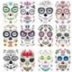 Ideiglenes Tetoválás - vízálló matrica - unisex - Tetovált fejekkel - Halloween mintákkal - Többféle mintával