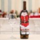 Karácsony Santa Wine Bottle Apréco Wrap Cover Xmas vacsora Party Table Decoration
