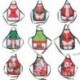C - Karácsony Santa Wine Bottle Apréco Wrap Cover Xmas vacsora Party Table Decoration