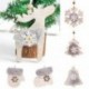 Harang - Rusztikus Boldog Karácsonyfa Dekoráció Éjjel Fából készült Pendant Xmas Hanging díszek