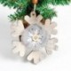 Harang - Boldog karácsonyfa dekoráció feltűnt fából készült Bell Pendant Xmas függő díszek