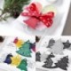 színezése - 1 lap Boldog karácsonyi függő kártya díszek Ajándék címke Esküvői party Xmas dekor