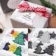 színezése - 1 lap Boldog karácsonyi függő kártya díszek Ajándék címke Esküvői party Xmas dekor
