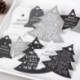 színezése - 1 lap Boldog karácsonyi függő kártya díszek Ajándék címke Esküvői party Xmas dekor