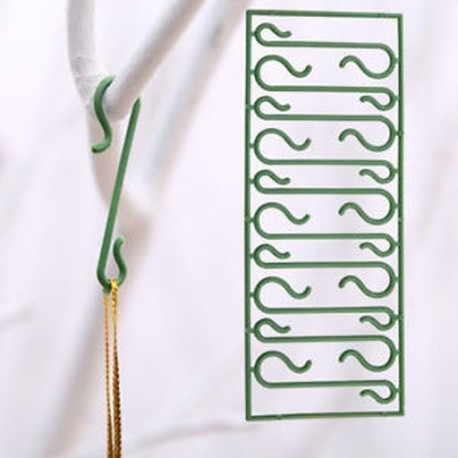 100db karácsonyfa lógó karika díszek DIY Xmas Tree Pendant otthoni dekoráció
