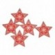 * 2 Red Star - 5db fából készült címke karácsonyi ajándék Home Office dekoráció Xmas Tree Hanging Supplies