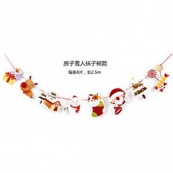 2 * - Karácsonyi dekoráció díszítő Hógolyó Mikulás Elk Sock Banner Decor kellékek