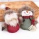 Karácsonyi díszek Üdvözöljük a Santa Snowman XmasCute ajtó függő dekoráció