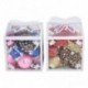 24pc Tételek Karácsonyi díszek Glitter labdák Baubles Karácsonyfa medál díszítéssel