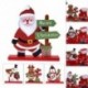 Karácsony Mikulás Hóember Ornament Xmas Nappali Táblázat Dekoráció Craft Ajándékok