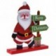 Karácsony Mikulás Hóember Ornament Xmas Nappali Táblázat Dekoráció Craft Ajándékok