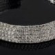 5 soros kristály - Női divat strassz Crystal Choker nyakörv nyaklánc party esküvő ékszer