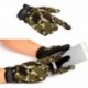 1 pár Kültéri sport Camouflage férfi katonai mintás kesztyű lovaglás vadászat