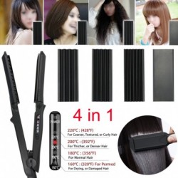 1x Professzionális cserélhető kerámia hajcsavaró egyenesítő