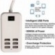 1x Többportos USB gyors töltő 6-portos adapter fali AC tápegység US / EUPlug