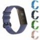 1x 3D szilikon karszalag szíj Fitbit töltésre 3 csere óraszíj