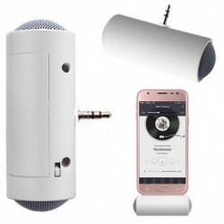 1x Hordozható 3,5 mm mini sztereó hangszóró erősítő MP3 / MP4 / mobiltelefon / Tablet számára