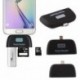 4 in 1 OTG / TF / SD intelligens kártya olvasó adapter Micro USB töltés Tartós port