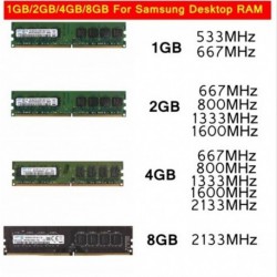 Samsung 1GB PC2 DDR2 memória x 1 Asztali számítógép PC pufferelt