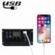 1x 12V / 24V LCD 50A napelemes töltővezérlő PWM Dual USB töltésszabályozó panel fekete