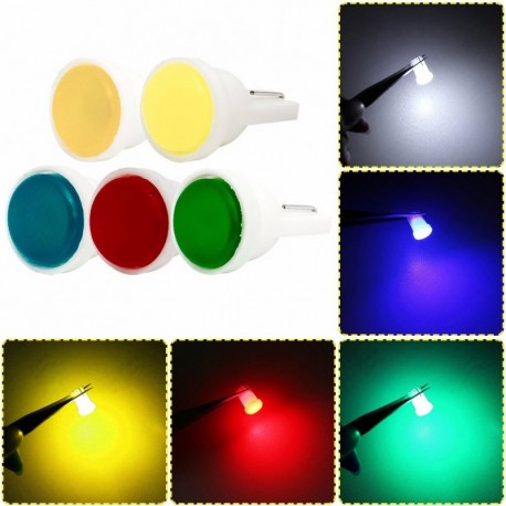 1db kerámia Autó belső LED LED T10 COB W5W 168 Ékszeres ajtó eszköz oldalsó izzó lámpa autó fény