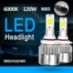 2db 9005/9006 / H7 / H11 / 880 120W LED fényszóró Hi / Lo készlet izzó 6000K fehér autó ködlámpa