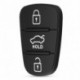 Autó kulcstartó csere Gumi gombpárna Hyundai Solaris Accent Tucson l10 l20 l30 Kia Rio Ceed Flip távirányító