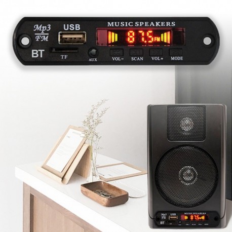 12V Bluetooth MP3 WMA FM AUX dekódertábla Audio modul TF SD kártya USB rádió