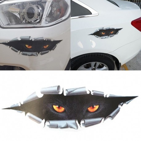 3D Monster Leopard Peeking vicces autó  hátsó csomagtartó ablak Vinyl matrica
