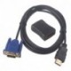 HDMI  F / F HDTV HDMI kábel bővítő adapter átalakító csatlakozó   1,8 m HDMI Male - VGA HD-15