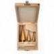 3db 4-12 / 20 / 32mm HSS Cone Step fúró Bit titán bevonatú Hex szerszámkészlet doboz
