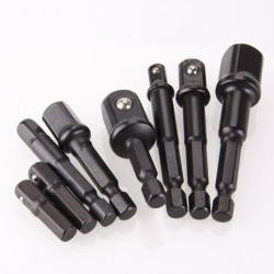 1/4 "3/8" 1/2 "8Pcs Socket Bit Adapter fúró anya Driver Power Extension Bar Set készlet