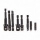 1/4 "3/8" 1/2 "8Pcs Socket Bit Adapter fúró anya Driver Power Extension Bar Set készlet