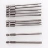 10db 100mm 1/4 "6.35mm Hex mágneses üreges Torx keresztléces hornyos fejű csavarhúzó fúrószerszám készlet