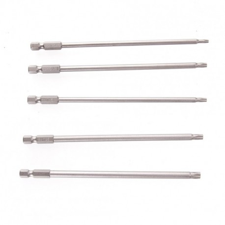 5db 150mm 1/4 inch 6.35mm Hex Mágneses Torx Fej Csavarhúzó Fúró Bit Set T10-T30 Szerszám