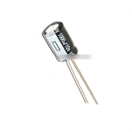20db 1000uF 10V 105° C-os radiális elektrolit kondenzátor 8x12mm