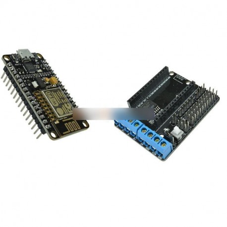 ESP8266 CP2102 fejlesztési panel & L293D ESP-12E Wifi motoros meghajtó NodeMcu