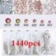 1440db Csillogó kristályos - strasszos dísz körömhöz - műkörömhöz - 3-as verzió