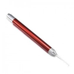 * 1 Piros. Könnyű LED villogó könnyű fül Pick Wax Earwax Remover Curette Easy Cleaner eszköz