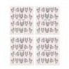 4db Ideiglenes köröm tetoválás - vízálló matrica - unisex - Pillangó mintás - 653-as verzió