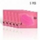 5 PCS. Rengeteg 5Pcs rózsaszín kristály kollagén ajakmaszk Patch Anti Aging ráncok hidratáló