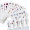 24db Ideiglenes köröm tetoválás - vízálló matrica - unisex - Többféle mintával - A3 verzió