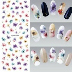 Ideiglenes köröm tetoválás - vízálló matrica - unisex - Virág mintás - Többféle mintával - A14 verzió