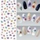 Ideiglenes köröm tetoválás - vízálló matrica - unisex - Pillangó - Madártoll - Virág mintás - Többféle mintával