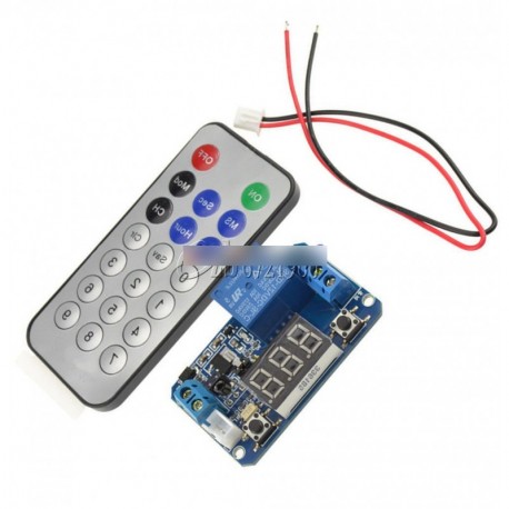 Infravörös távirányító 12V időzítő  relé LED cső kijelző Arduino C modul