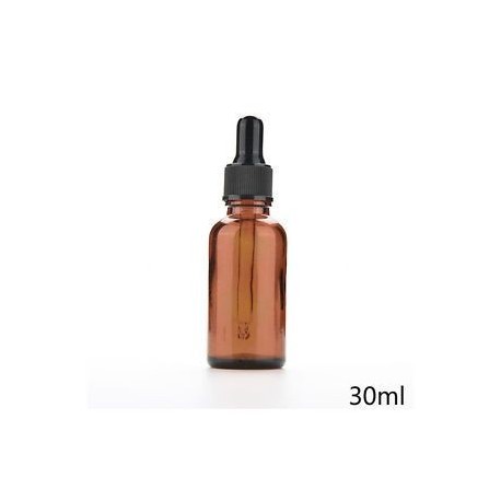 30ml. Amber Glass Liquid Reagent Pipettázza az üveg szemcseppentő aromaterápiát 5ml-100ml