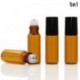 * 2 5ml. Amber Glass Liquid Reagent Pipettázza az üveg szemcseppentő aromaterápiát 5ml-100ml